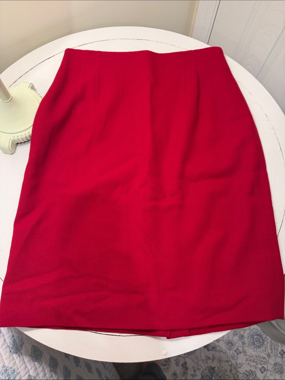 Classic Vintage Jones New York Red Women's Pencil Skirt